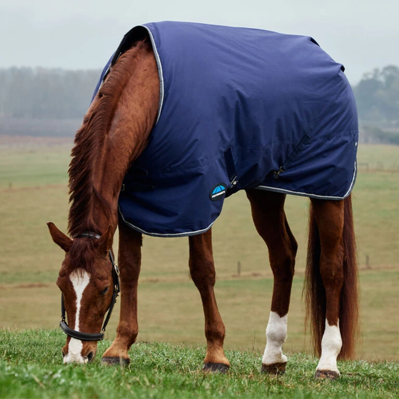 Weatherbeeta Comfitec Tyro Standard Neck 220g Turnout Rug In Navy/Charcoal-2